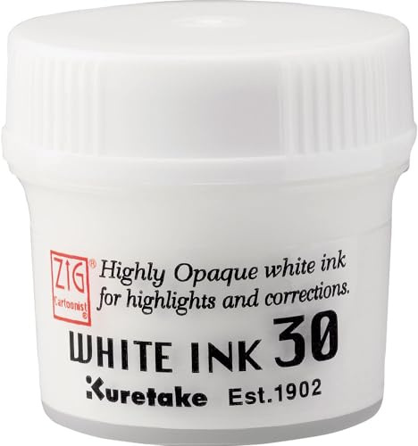 Kuretake Zig Cartoonist Ink (White)