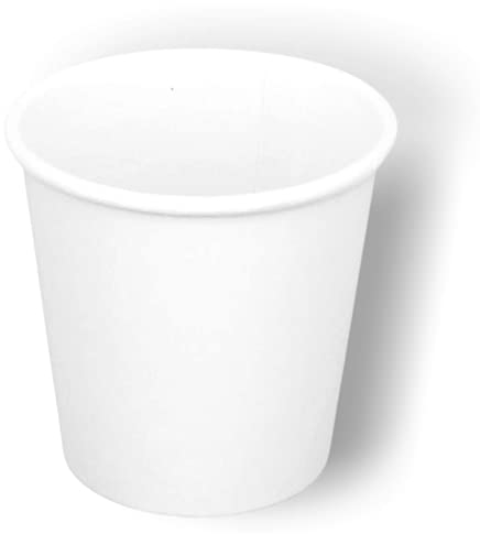 1600/400/50 Vasos de Cartòn 75 ml reciclables desechables, biodegradables, compostables de papel agua café caliente leche expreso, cafetera corta tazas (blanco, 50)
