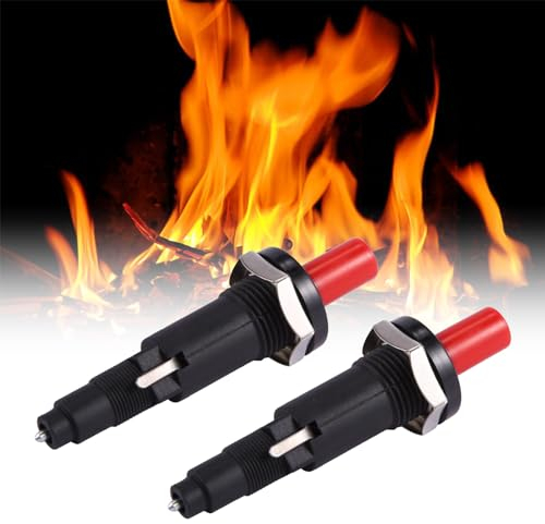 Tokaneit Riscaldatore a Gas,Accenditore Piezoelettrico,Accenditore Ceramico,Accessori per L'accensione,Accenditore Piezoelettrico a Pulsante,Accenditore Piezoelettrico per Termostufa da Esterno 2 Pz