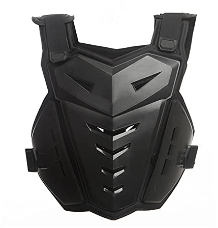Chest Back Spine Chest Protector Vest, Spine Protector ,Chest Armor Motorcycle Armor Body Guard Vest,Light Chest Protector Motocross for Men, Women (Black)