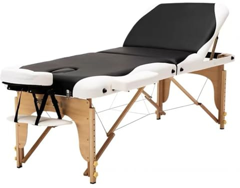 CAFIEDR Tragbare professionelle Massageliegen aus Holz mit klappbaren, maßgeschneiderten, hydraulisch klappbaren Massageliegen