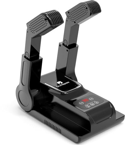 DR.PREPARE Boot Dryer Shoe Dryer, Glove & Boot Warmer with Heat Blower, Portable Adjustable Rack and Timer, Folding Design & Quick Drying for Shoes, Gloves, Hats, Socks, Ski Boots