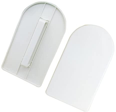 PRETYZOOM Lisciante Fondente 5 Pezzi Bianco Plastico per Torte