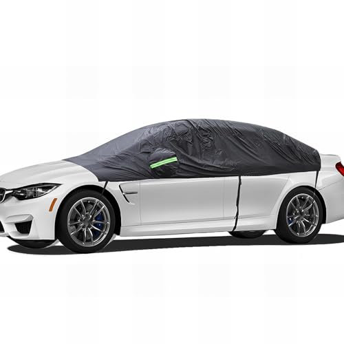 BDWXJP Mezza Copertura Auto per Esterno per Tesla Model S 2014-2023, Telo Copri Auto Impermeabile Invernale Telone per Auto Protegge dal Gelo, dalla Neve e dal Sole
