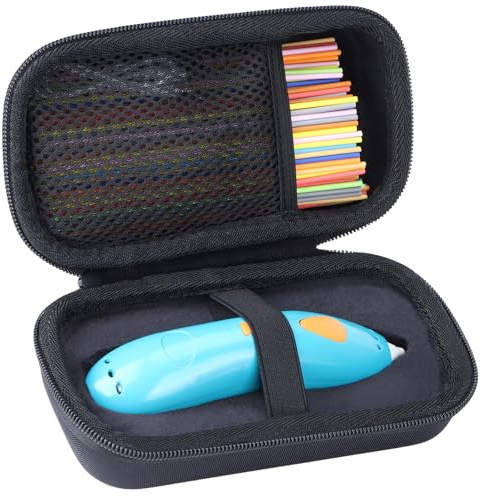 Peyyargo Étui de Protection pour 3Doodler Start+ Stylo 3D | Coque EVA Rigide avec Sangle Réglable, Résistant Chocs Rayures, Multi Usages, Sac Portable, Accessoire pour Stylo 3D
