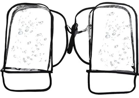 Cubierta de lluvia para manillar, protector de bicicleta, impermeable, protector de manillar de bicicleta para protección contra la intemperie, cubierta resistente al viento y al polvo, equipo
