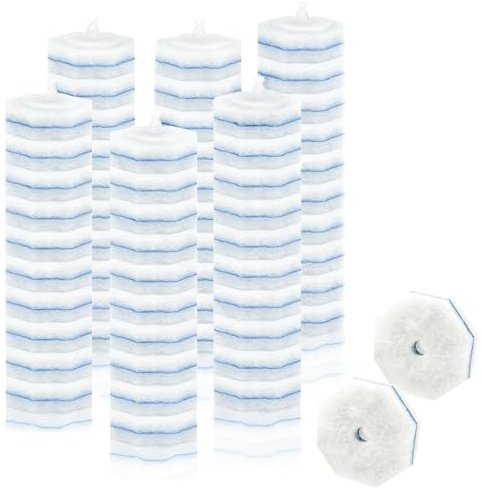 60 Piezas Recambios Escobilla WC Desechable, Cabezales de Repuesto para Cepillo Inodoro con Sistema de Limpieza de 3 Capas, Esponja Abrasiva para Inodoro, Lavabo y Bañera, Mango No Incluido