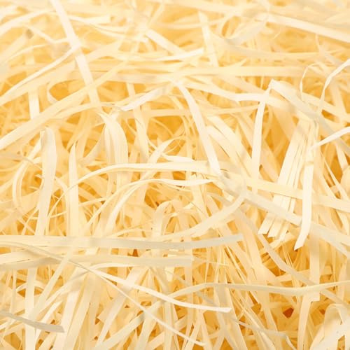 100g Light Champagne Color Shredded Tissue Paper(Light Champagne Color) | Gift Boxes Hamper Filling Hamper Stuffing Packaging Filler for Birthdays Anniversaries Christmas Paper Shred Party Baby