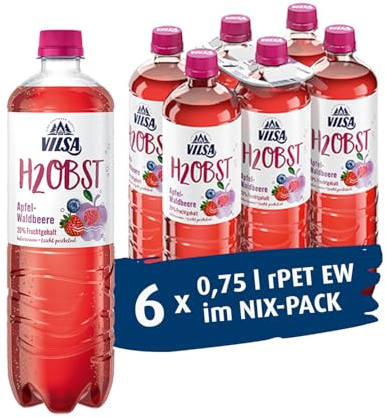 VILSA H2Obst Apfel-Waldbeere, 6 x 0,75 l PET