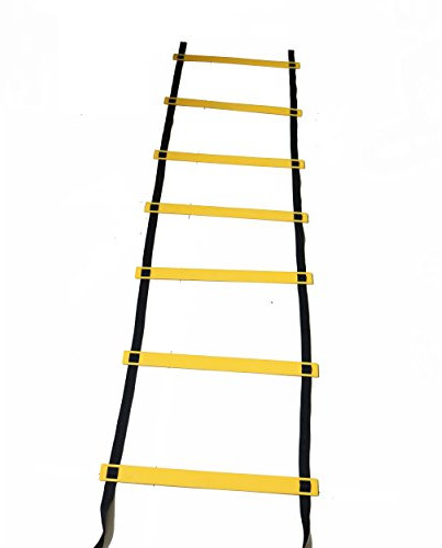 WELLSEM Beinarbeit Leiter Agility Leiter mit Leiter Tasche, Hohe Intensität Speed Leiter Beste Bohrmaschinen Agility Ausstattung für Agility Training und mehr