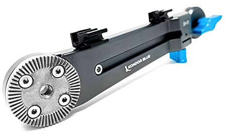 KONDOR BLUE Rosette Extension Arm Adjustable Length ARRI Rosette Shoulder Rig Camera Handgrip Extender RED URSA C500 F5 Alexa BMPCC 4K 6K (Extension Arm | Left)