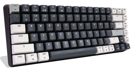 Azio Cascade Mechanical Keyboard, 75% Layout, Compact Backlit RGB, Hotswap Switches and Keycaps, USB Wired/Bluetooth Wireless Connection (Gateron Brown Switches) (Galaxy Dark)