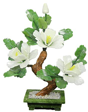 Bonsai da tavolo Peonia da tavolo Albero bonsai Ornamenti for bonsai di giada Fiore di peonia creativa Bonsai for decorazioni da tavola for ufficio a casa Decorazione cinese Feng Shui Decorazione for