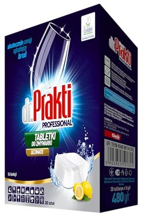 dr.Prakti ULTIMATE Spülmaschinentabs (30 Tabs) – Entfernen effektiv Verschmutzungen, beseitigen Bakterien und unangenehme Gerüche, schützen vor Schlieren, Kalkablagerungen