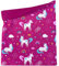 Wollhuhn Kinder Long Loop MAXI WINTER Halswärmer/Schlupf-Schal Extra Lang Jungen/Mädchen Viele Motive 20240201 (LL, Fleecefutter) (Einhörner Beere)