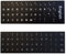 English Keyboard Stickers - UK English Letter Stickers, Black Background with White Font, Matte and Thin Versions, Replacement for Laptop/Desktop Keyboards, Durable & Easy to Apply