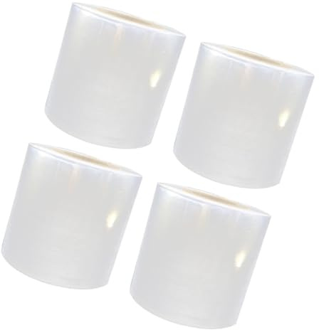 ABOOFAN 4 Unidades de Film Estirable PE Transparente 5 CM X 140 M Película de Embalaje Resistente al Desgaste para Envolver Mudanzas Palets y Almacenamiento Película Retráctil