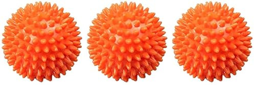 Balle picots orange Ø8 cm medium vrac (Lot de 3)