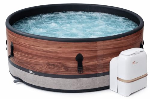 MSpa Duet-Eco SPA Hinchable semirrígido Circular 4-6 Personas con hidromasaje Air Jet, calefacción, filtración Inteligente, ozono y desinfección UVC