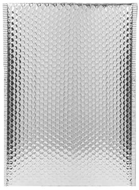 Vadderade kuvert 50 st silverbubbelkuvert, fraktförpackningsmaterial, packpåsar, väskor, fraktpåsar för små företag, kontor, skola (13 x 15 cm)