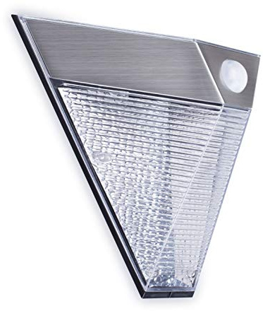 Smartlight 5000.703 Applique Solaire avec PIR, Acier,Plastique, Intégré, Gris, 12.50 x 24.00 x 19.00