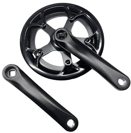 CosyCaya Juego de Bielas para Bicicleta Foling 42T, Juego de Manivela 152mm para Bicicleta Carretera, PiñóN Bicicleta con Placa Dientes Huecos, Accesorios para Bicicleta, Piezas Bicicleta