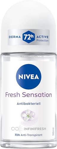 NIVEA Fresh Sensation Deo Roll-On, Deodorant mit 72h Antitranspirant-Schutz und einzigartiger INFINIFRESH Formel, antibakterieller Deoroller mit fruchtigem Duft (50ml)