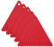 LOVIVER 5X Glue Spreader Paint Spreader Hardwood Flooring Spreader Reusable Notched Glue Spreader Trowel for Putty Applying Glue, Triangle