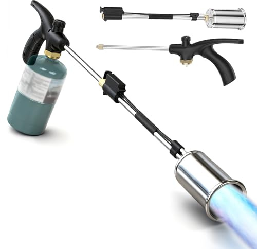 yoostooper Propane Torch Weed Burner, 1,800,000 BTU Flame Thrower with Self, ignite Feature, For Garden, Stumps, Ice, Snow & Roofing