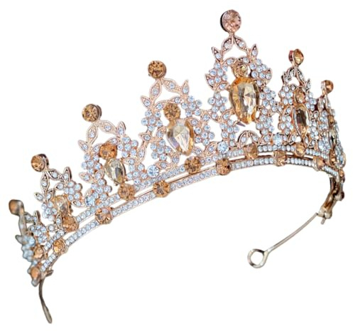 OUNONA Couronne de Mariage Femme Zinc et Diadème pour Mariée Accessoire Bijoux Cheveux Élégant pour Fête et Cérémonie
