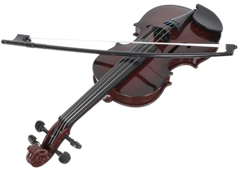BESPORTBLE Violino Giocattolo in Plastica Abs per Bambini Principianti, Strumento Musicale Educativo Regolabile 39x14x6,5 Cm, Giocattolo Didattico per Apprendimento Musicale e Colore Casuale