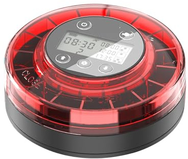 Mangiatoia automatica for pesci for acquario Distributore automatico di cibo con timer Alimentatore con timer ricaricabile con display LCD per le vacanze