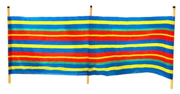 MARBUENO SUMMER 10048 3 Pole Windbreak 200 x 115 cm for Camping and Beach