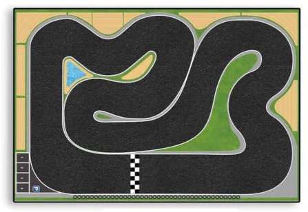 Jeu Clôture Tapis Piste en Plastique pour C64 C61 C62 C63 1/76 RC Mise À Niveau Voiture Télécommandée Pièces Modification Accessoires Remplacement Jouet Composants ModèLe Rc