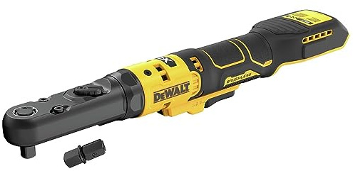 DEWALT 20V MAX XR Cordless Ratchet, 3/8 and 1/2 Sealed Head Ratchet, Bare Tool Only (DCF510B)