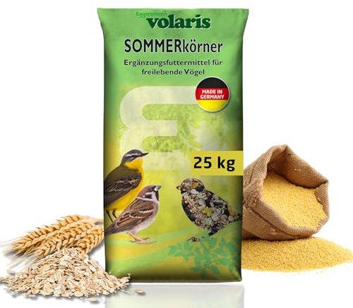 Eggersmann volaris Vogelfutter Wildvögel ganzjährig [Sommerkörner] 25 kg – Streufutter für Wildvögel – Wildvogelfutter mit niedrigem Fettgehalt – Vogelfutter ohne Erdnüsse ideal zur Aufzucht