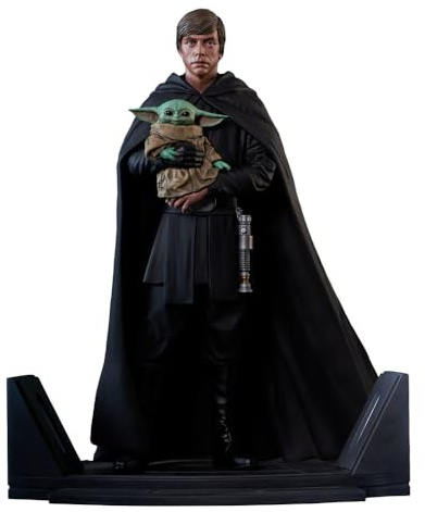 Diamond Select Toys Diamond Star Wars Premier Collection: The Mandalorian - Luke Skywalker and Grogu Statue (1/7) (FEB222120)