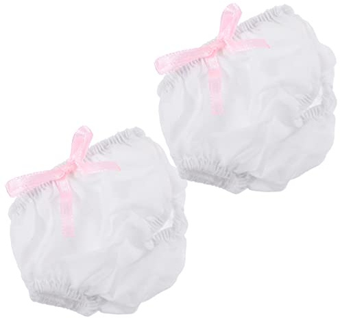 TOYANDONA 2pcs Doll Underwear Girl Doll Diapers Toy Underpants for 18 Inch s Dress up Supplies DIY Decors Diapers Underwear s for Girls Cloth Mini Baby White