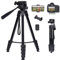 ZETONG Camera Tripod for Canon Nikon Sony, 67 Aluminum Lightweight Tripod Stand with Detachable Head & Phone Holder & Remote Shutter & Carry Bag, Small DSLR Tripod for Smartphone/Vlog/Streaming
