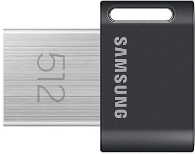 Samsung FIT Plus USB 3.2 Flash Drive, 512GB USB Standard Type-A, Speeds Up to 400MB/s / 110MB/s, Portable Storage Memory Stick, Durable Thumb Drive Backward Compatible with USB 2.0, MUF-512AB/AM