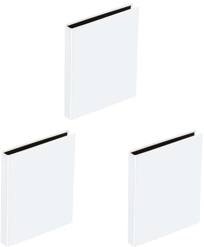Pagna 20407-02 Ringbuch, A5, Basic, weiß (Packung mit 3)