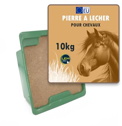 Bloc à lécher minéral K 10kg pour chevaux