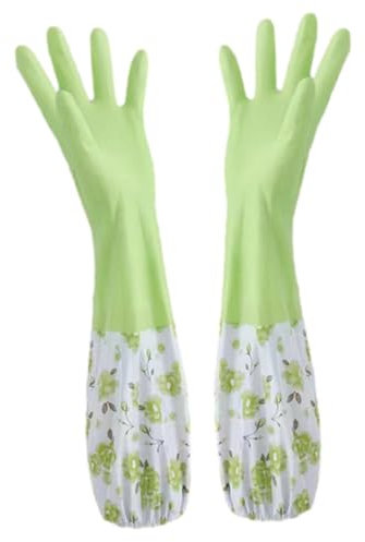 MOLUCKFU Spülhandschuh Wiederverwendbar Küchenhandschuhe Zum Reinigen Geschirrspülhandschuhe Haushaltsreinigungshandschuhe Lang