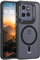 Telaso Coque pour Motorola Edge 50 Neo, compatible avec MagSafe, translucide fin étui moto Edge 50 Neo, antichoc anti-empreintes digitales, protection complète de l'appareil photo, noir