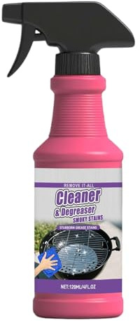 Spray Sgrassatore Per Grill | 120ml Sgrassatore Barbecue Griglie da Cottura | Spray Detergente Forno Di Cottura Padella Piatta Di Macchia Grasso