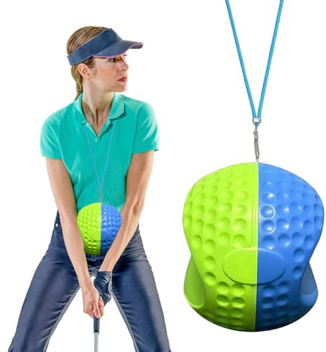 Palla da Allenamento Golf con Corda, Supporto Correzione Postura e Swing per Principianti, Golf Training Aid, Attrezzo per Allenamento Golf, Migliora Slancio e Precisione, Uso Casa Indoor Outdoor
