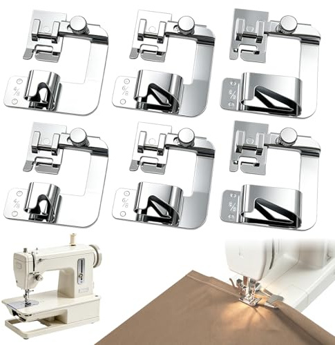 Lot de 6 Pieds de Biche en Acier Inoxydable pour Machine à Coudre