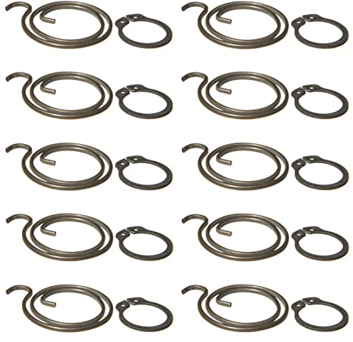 Northern DIY Door Handle Spring Repair Kit (Ten 2 Turn, 1.8mm Thick coils Plus Ten circlips)