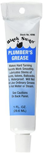 Black Swan PGTUP2 Plumbers Grease, Black, 1 oz