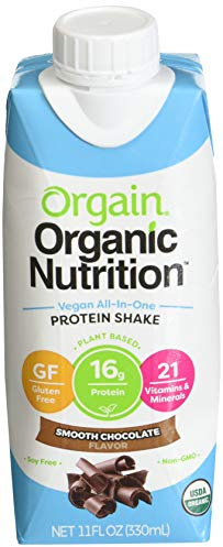 Orgain Organicain Shake Smooth Chocolate Vegan, 3.23 lb - PACK OF 4